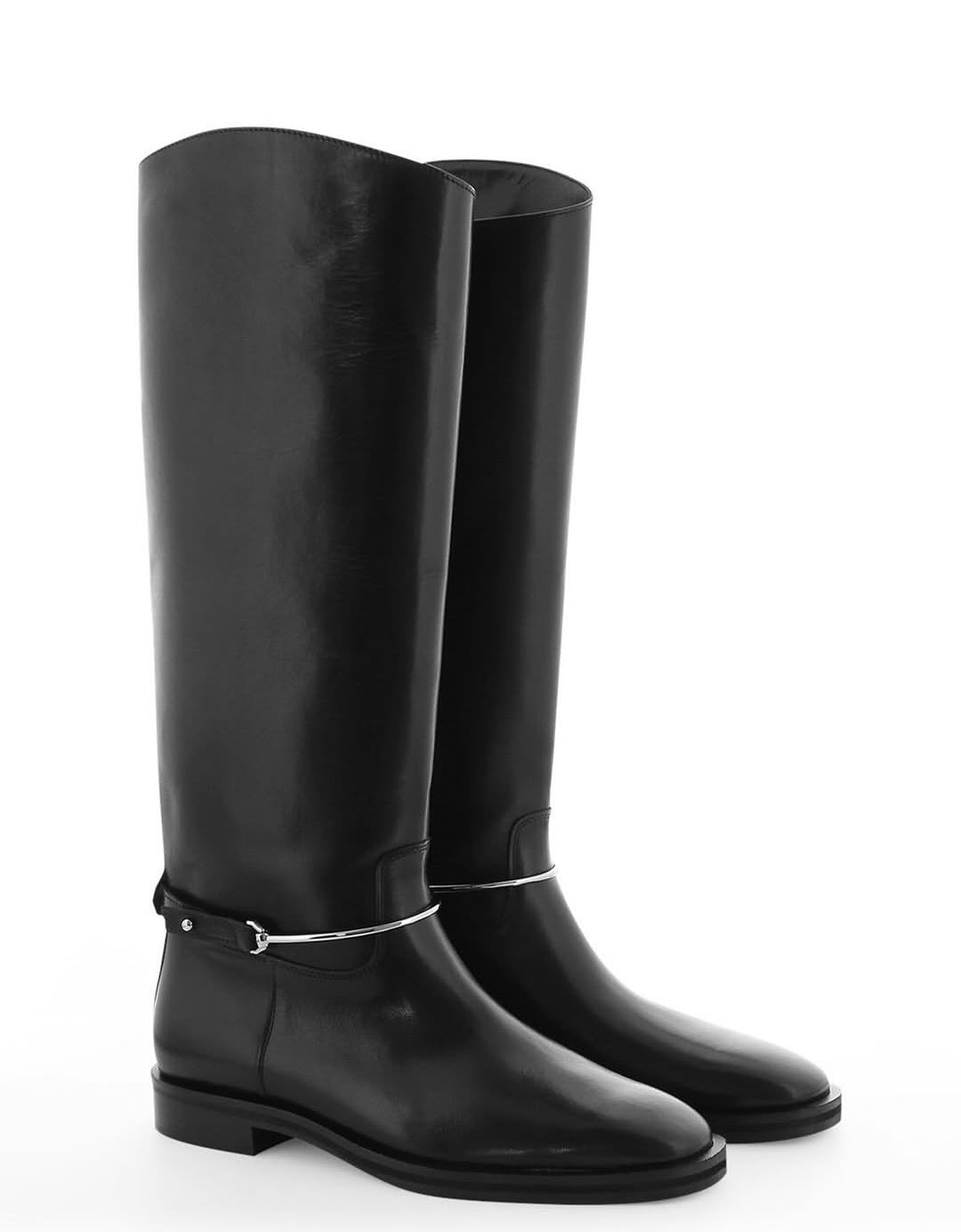 BOTTES EN CUIR AVEC ÉTRIER
