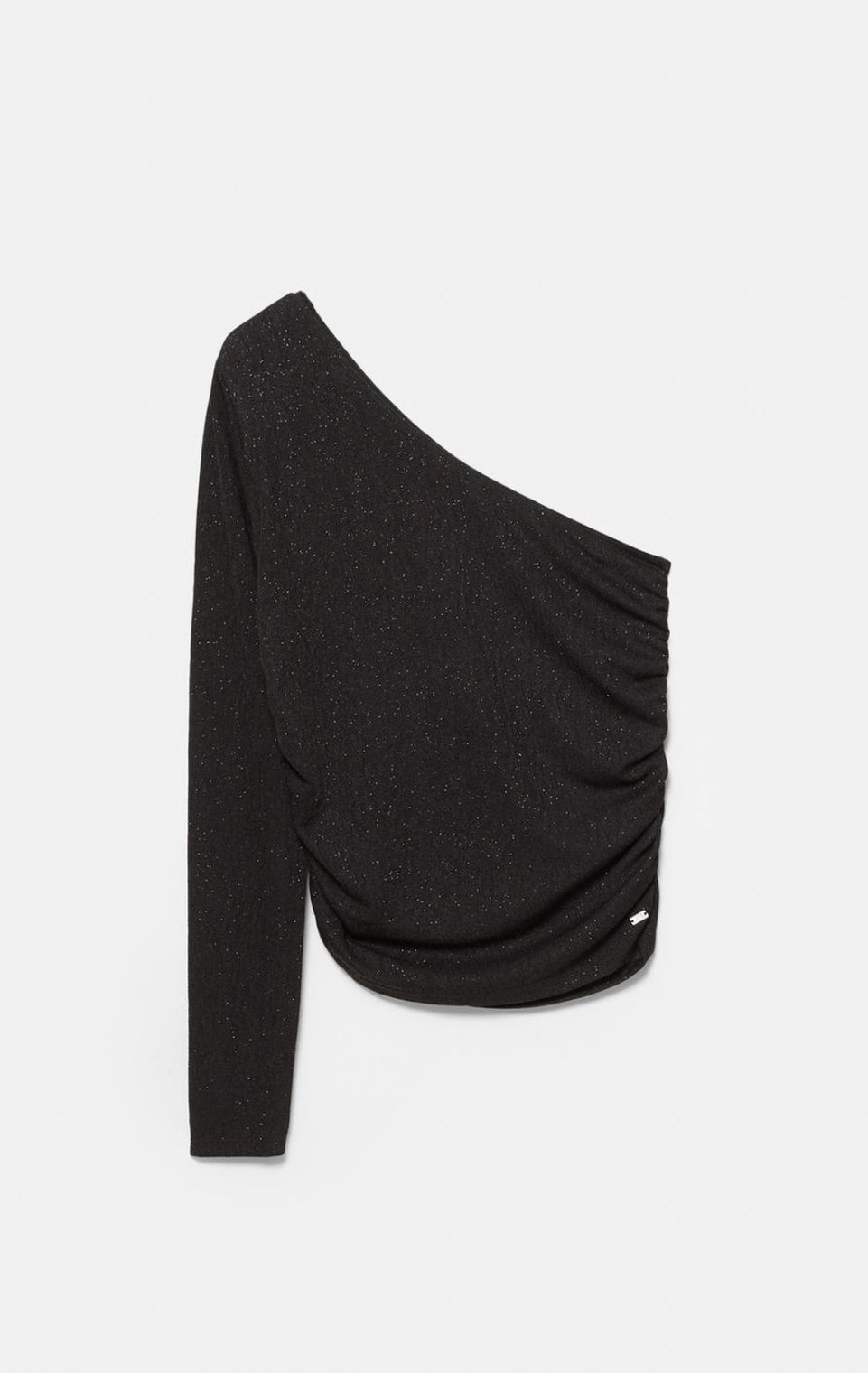 TOP ASYMÉTRIQUE DRAPÉ STRASS