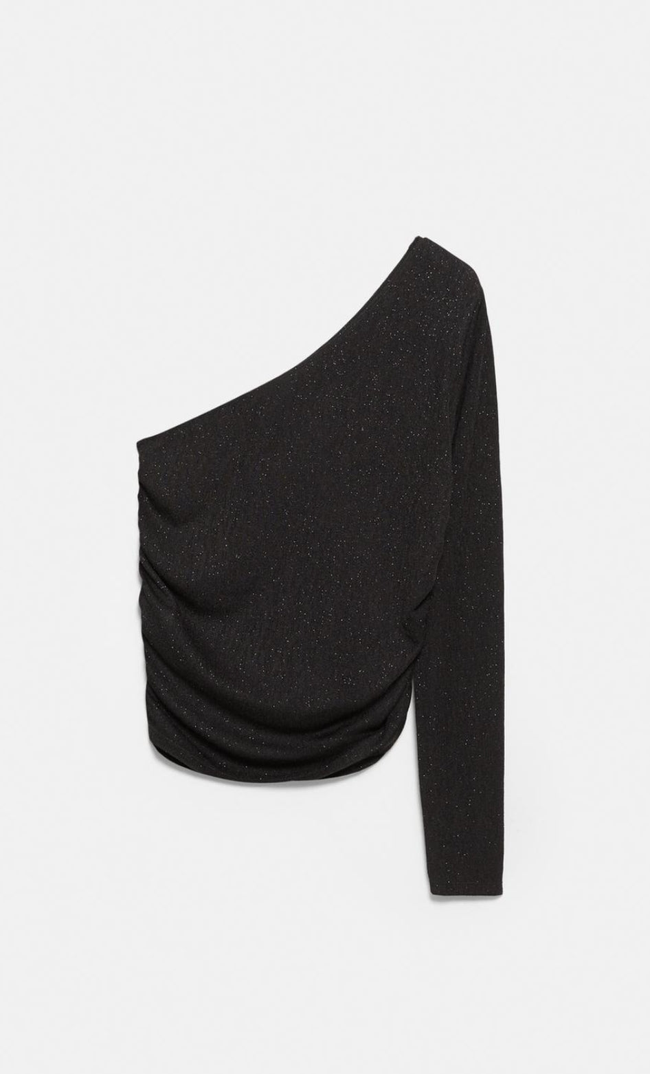 TOP ASYMÉTRIQUE DRAPÉ STRASS