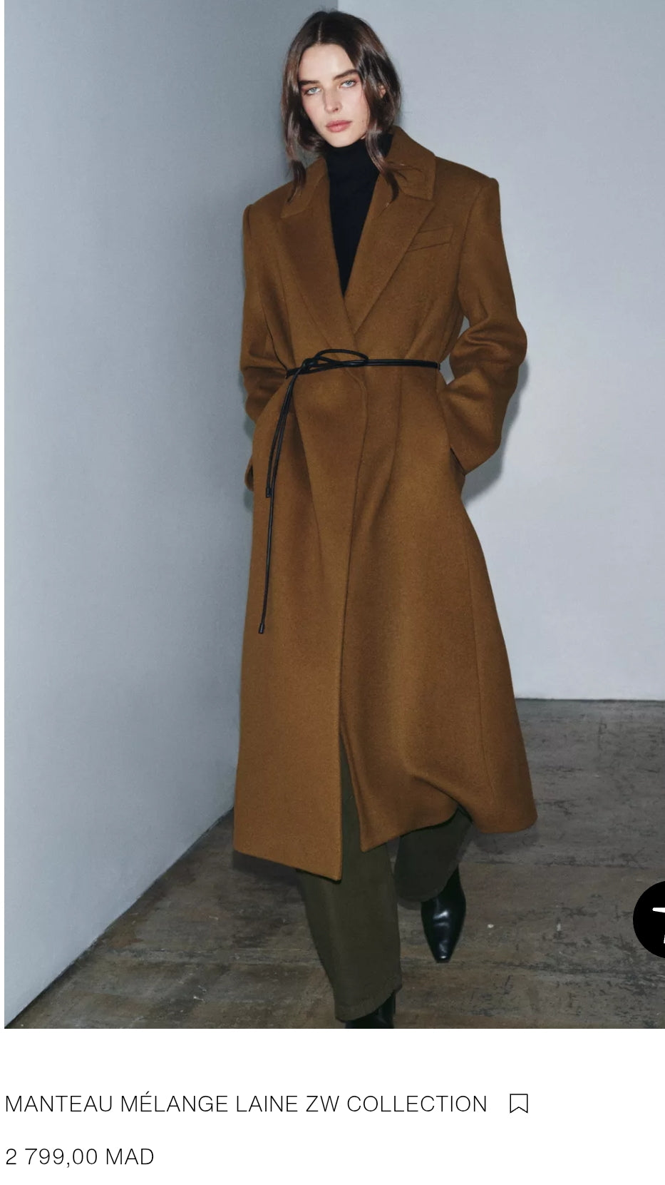 MANTEAU MÉLANGE LAINE ZW COLLECTION