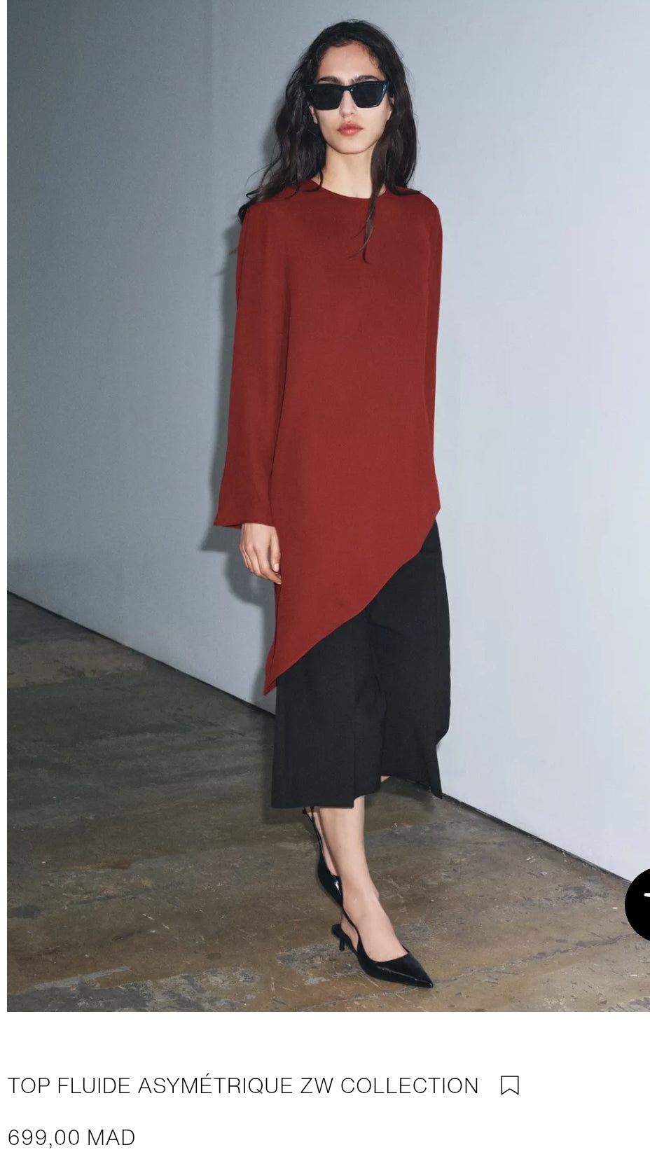 TOP FLUIDE ASYMÉTRIQUE ZW COLLECTION