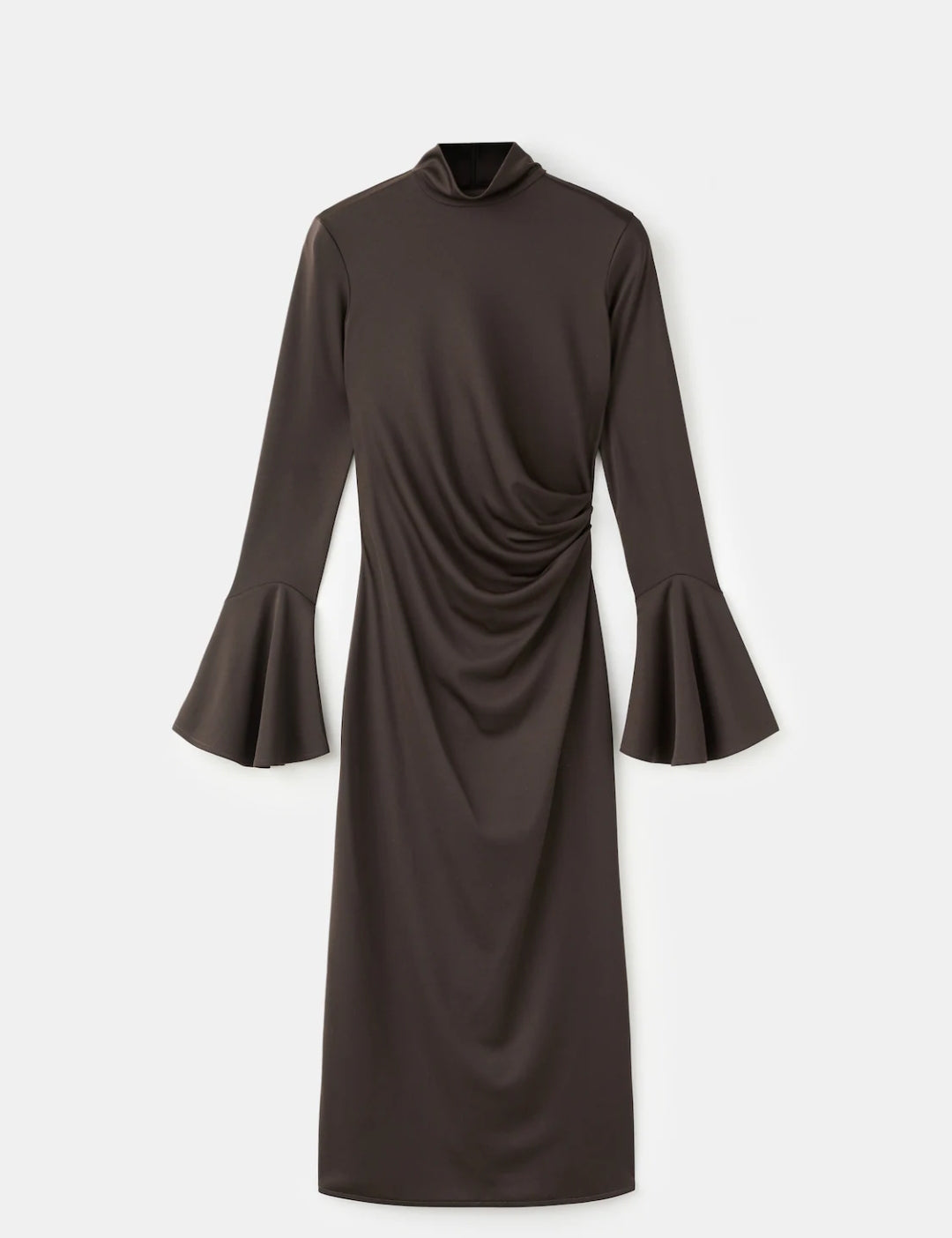 ROBE CINTRÉE AVEC MANCHES ÉVASÉES