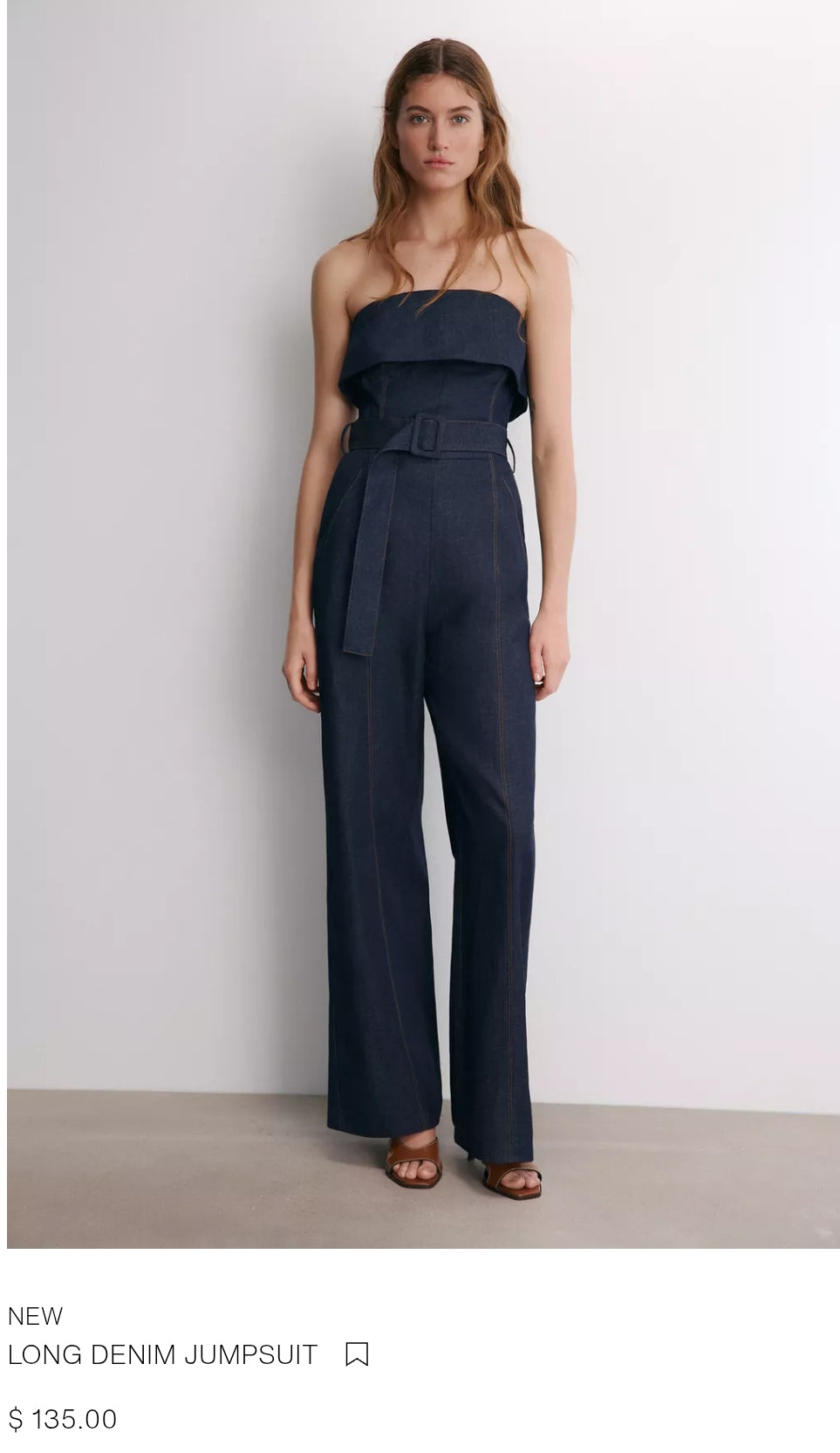 LONG DENIM JUMPSUIT