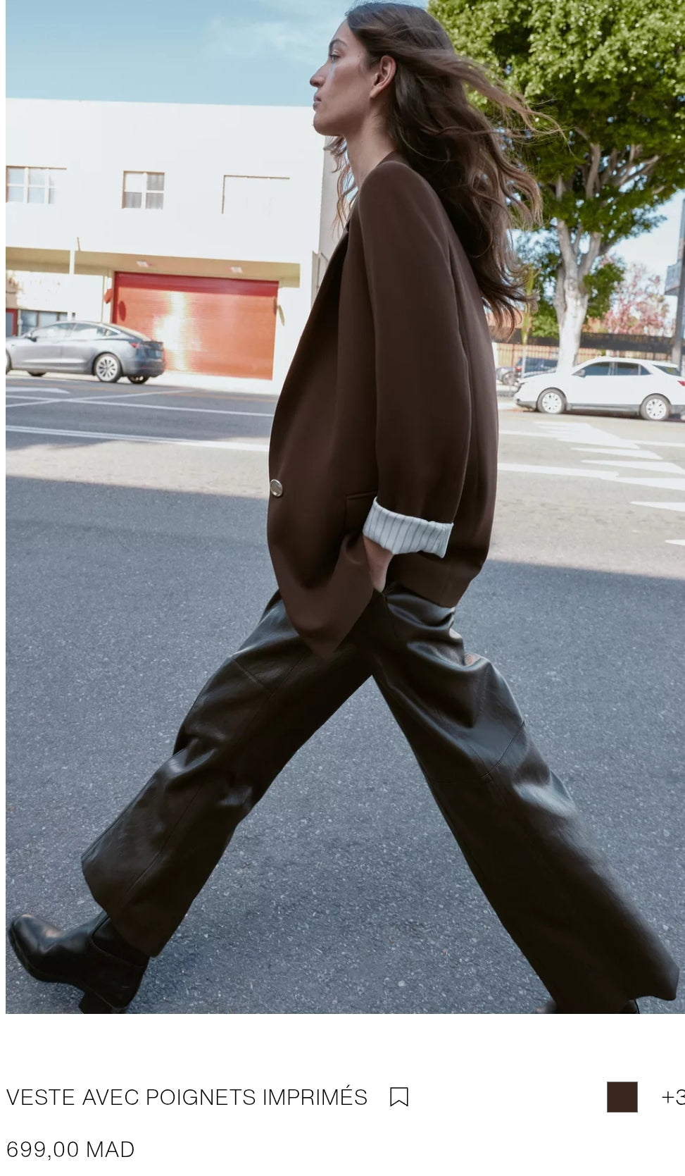 VESTE AVEC POIGNETS IMPRIMÉS