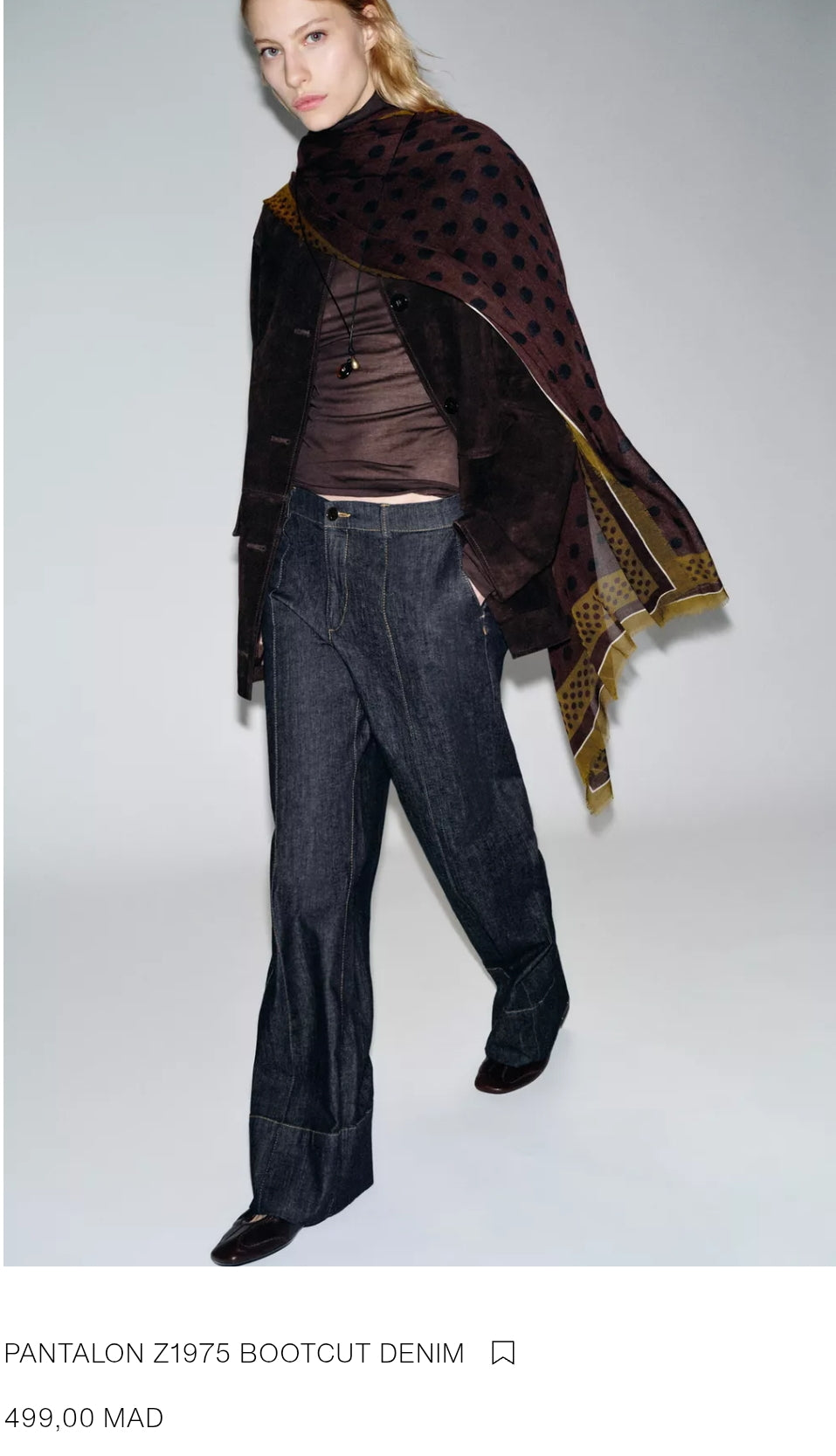 PANTALON Z1975 BOOTCUT DENIM