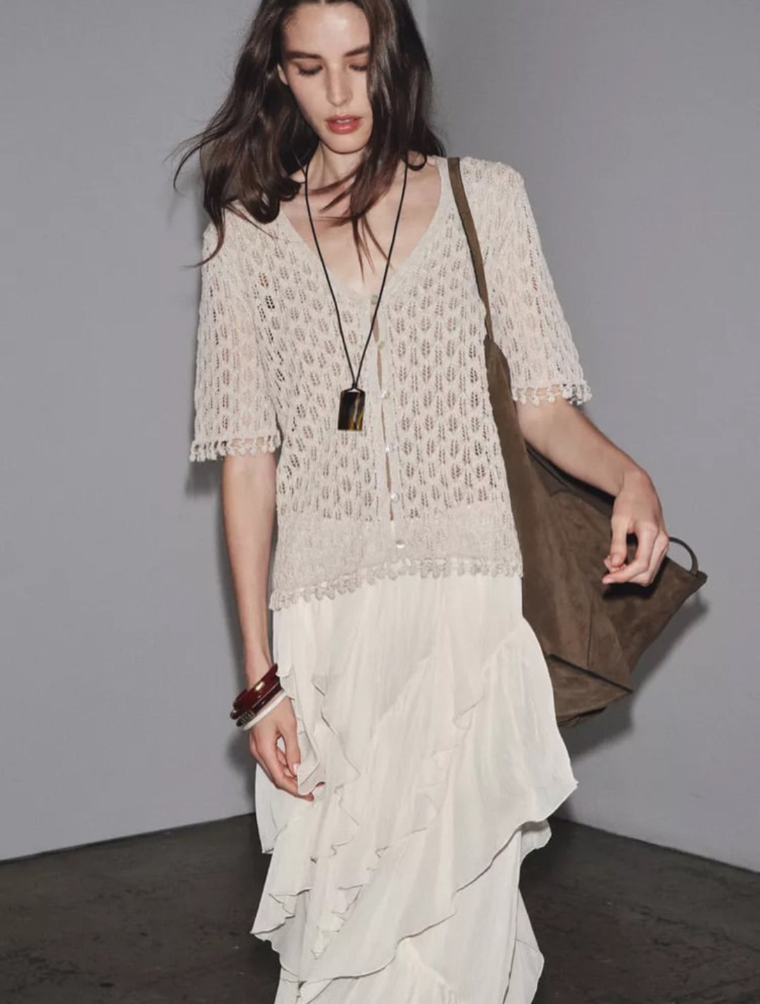 ZW COLLECTION COTTON GAUZE SKIRT