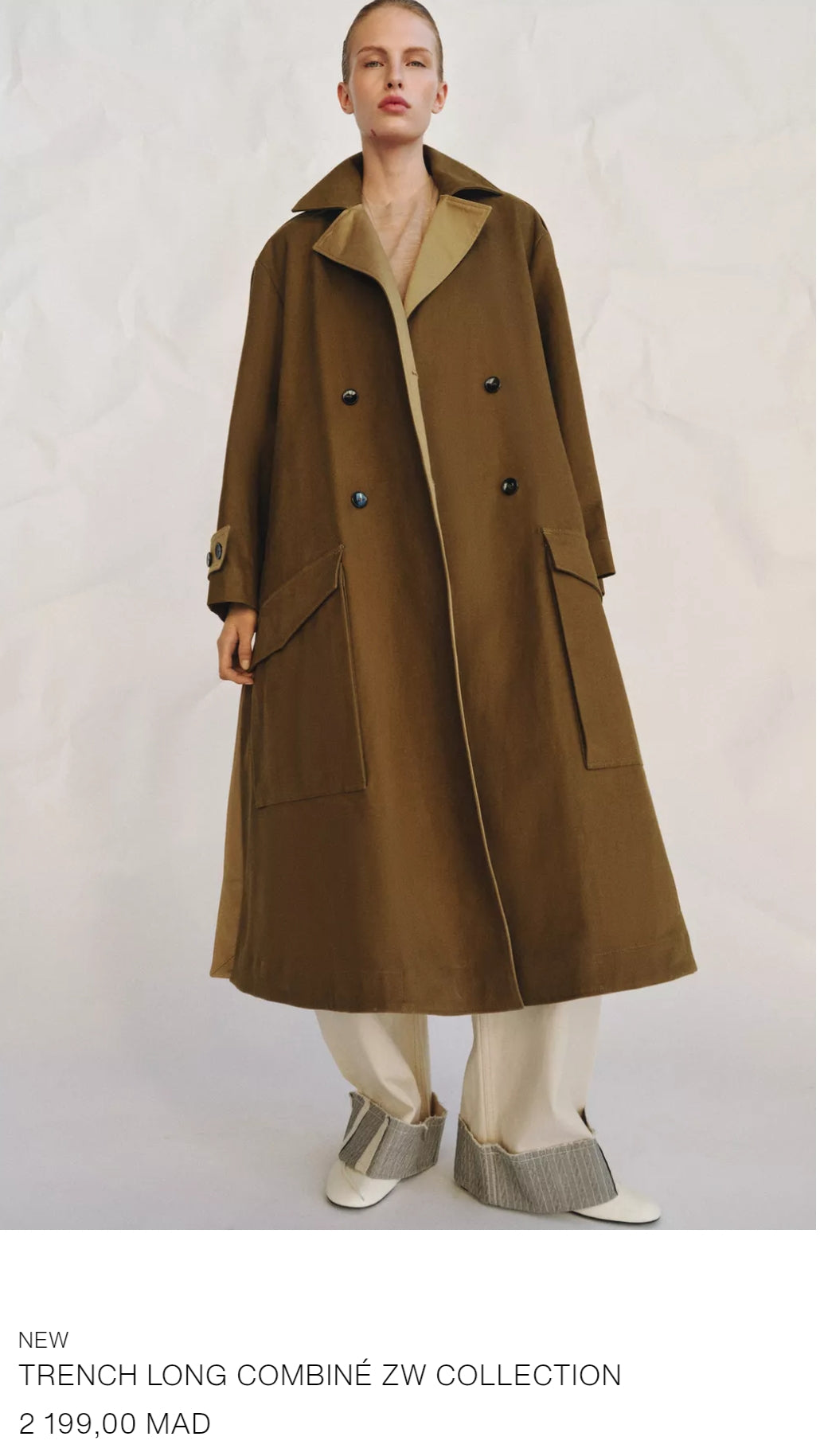 TRENCH LONG COMBINÉ ZW COLLECTION