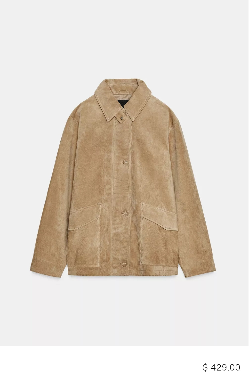100% SUEDE LEATHER JACKET
