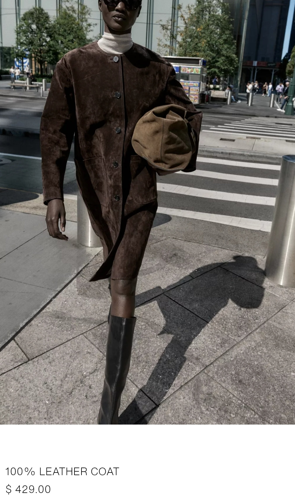 100% LEATHER COAT