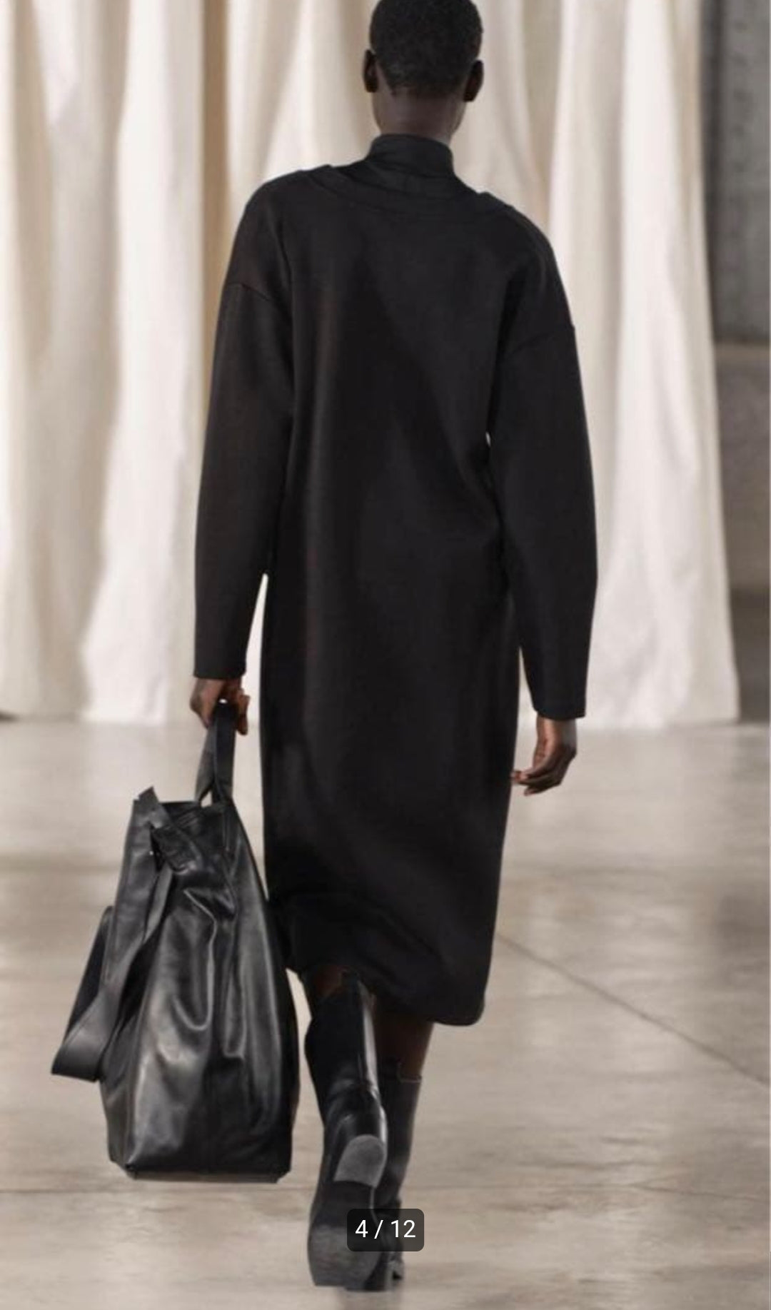 VESTE LONGUE FRONCÉE