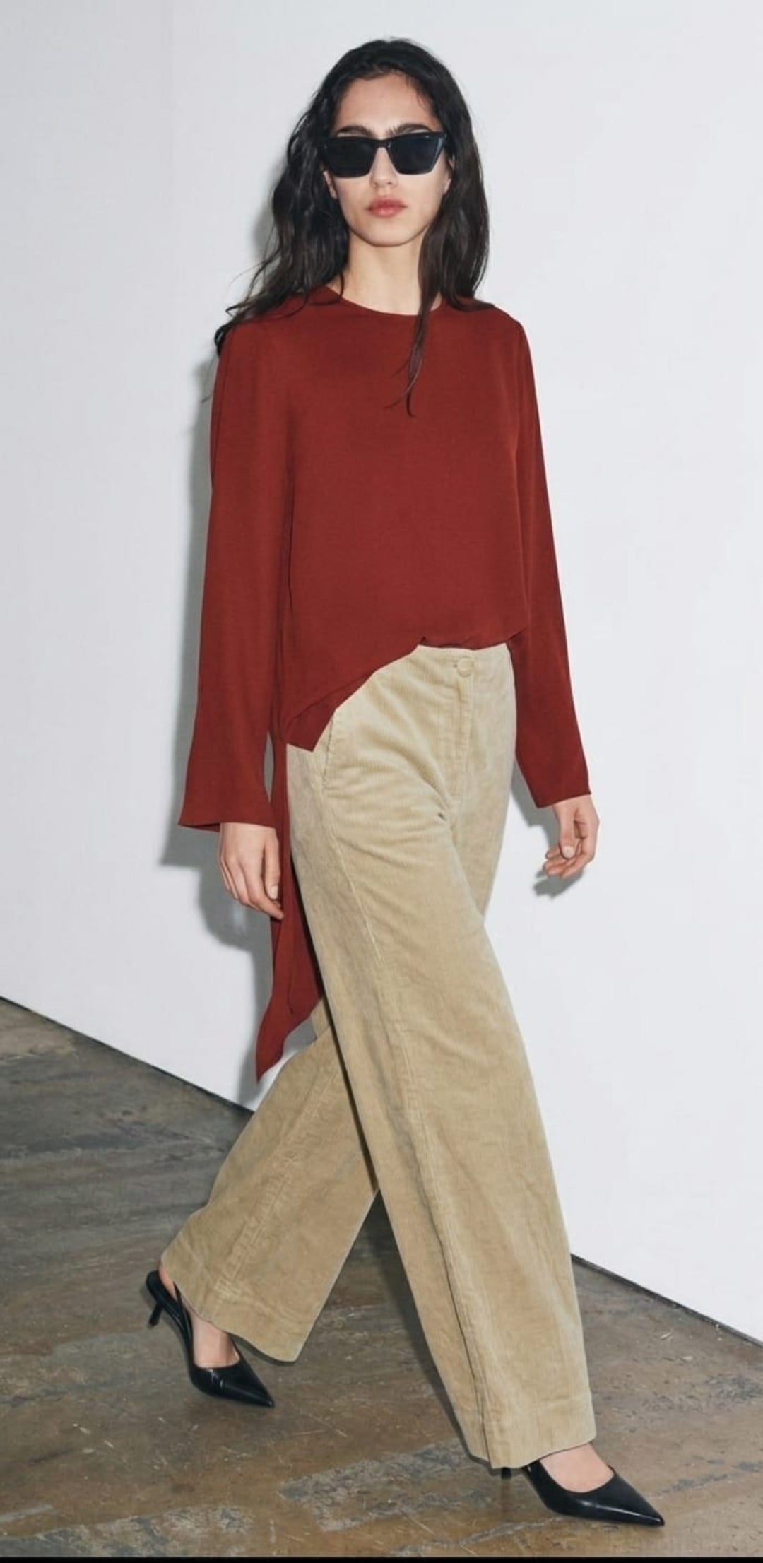 PANTALON EN VELOURS CÔTELÉ