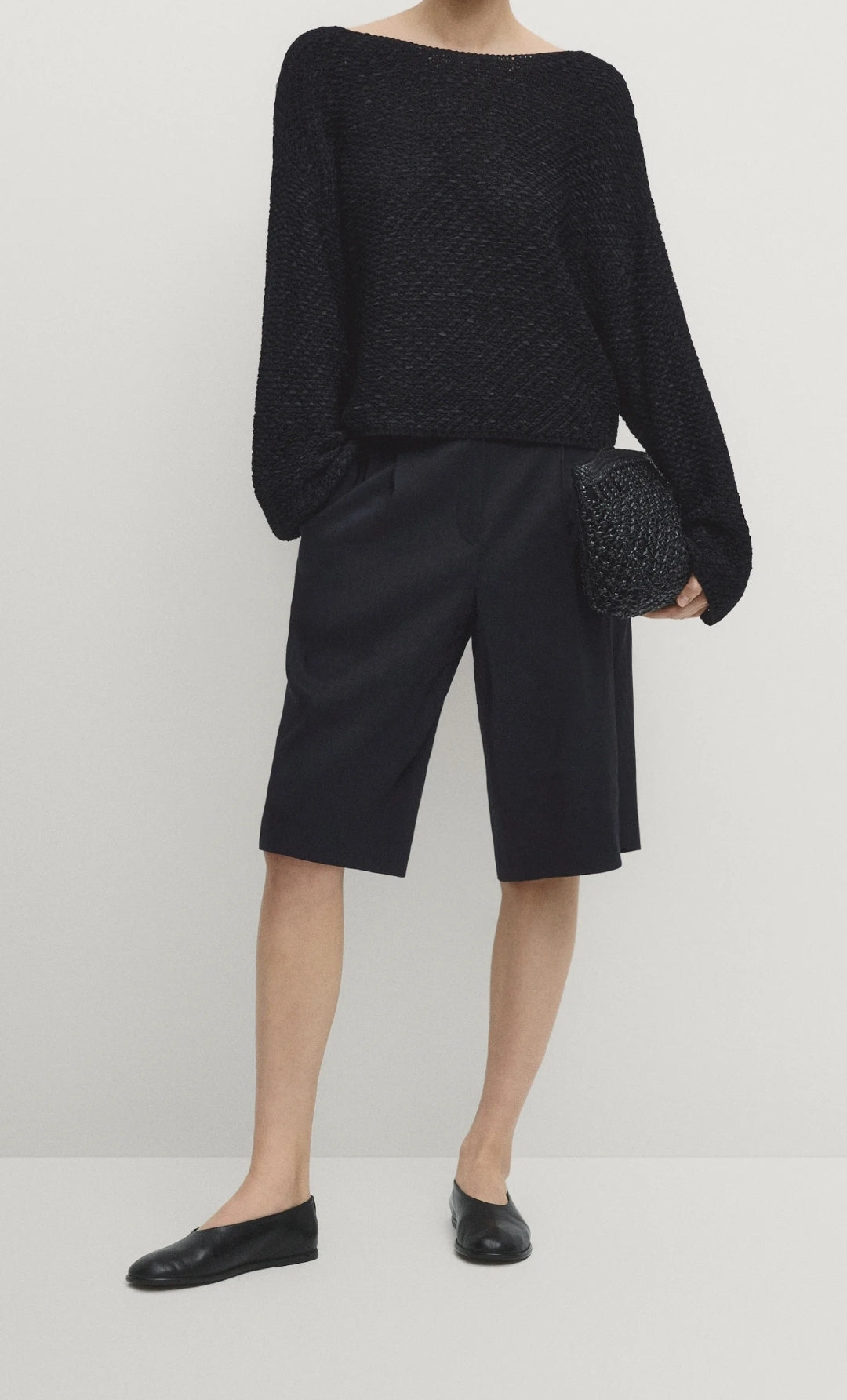 BERMUDA 100% LIN BLEU MARINE