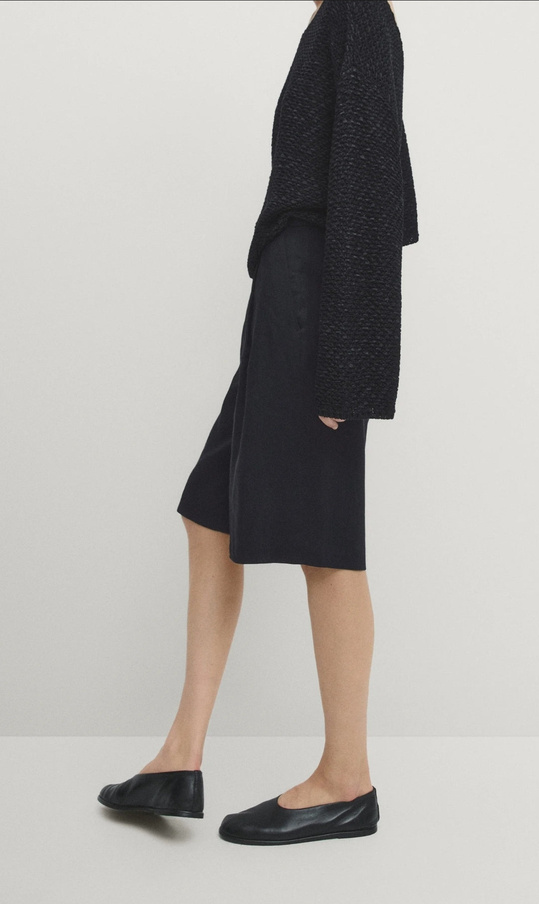 BERMUDA 100% LIN BLEU MARINE