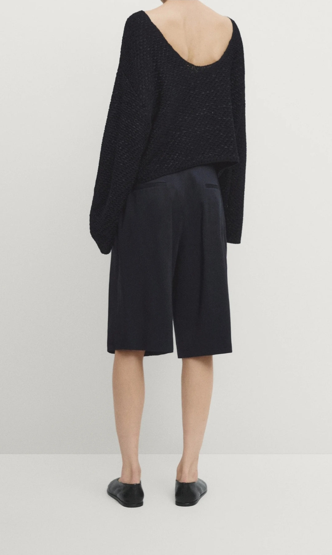 BERMUDA 100% LIN BLEU MARINE