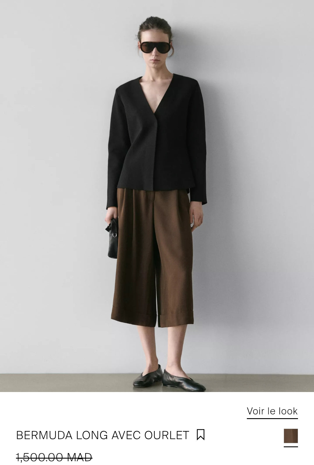 BERMUDA LONG AVEC OURLET