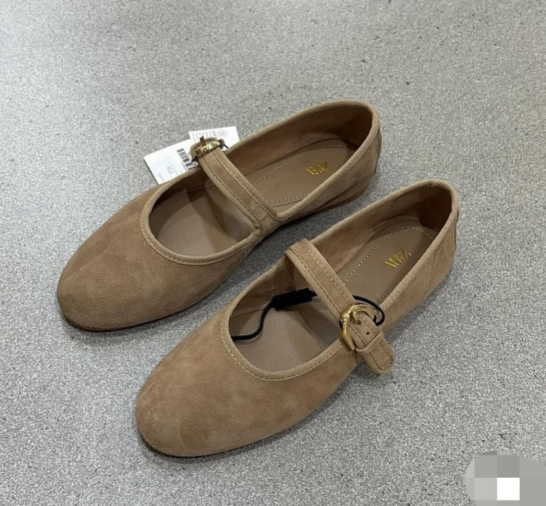 BALLERINES EN DAIM