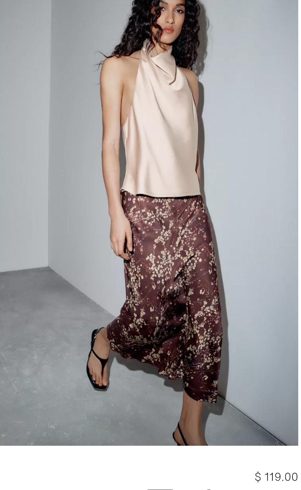 ZW COLLECTION FLORAL MIDI SKIRT