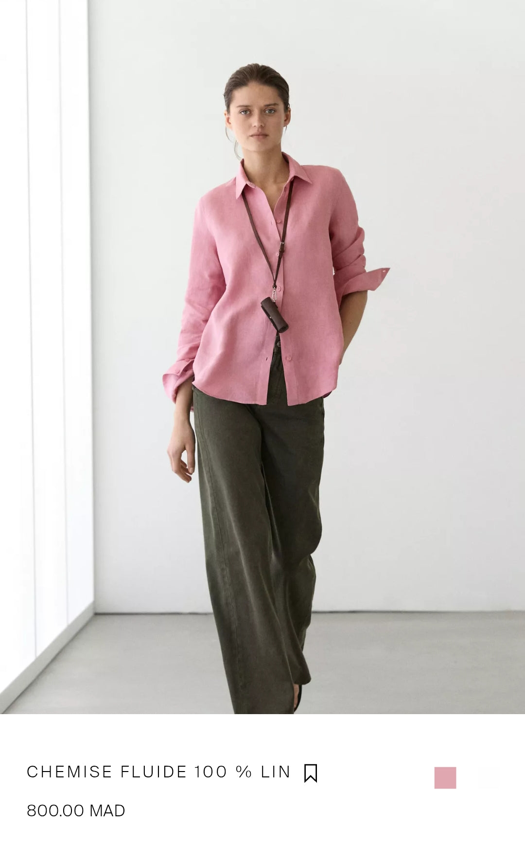 CHEMISE FLUIDE 100% LIN