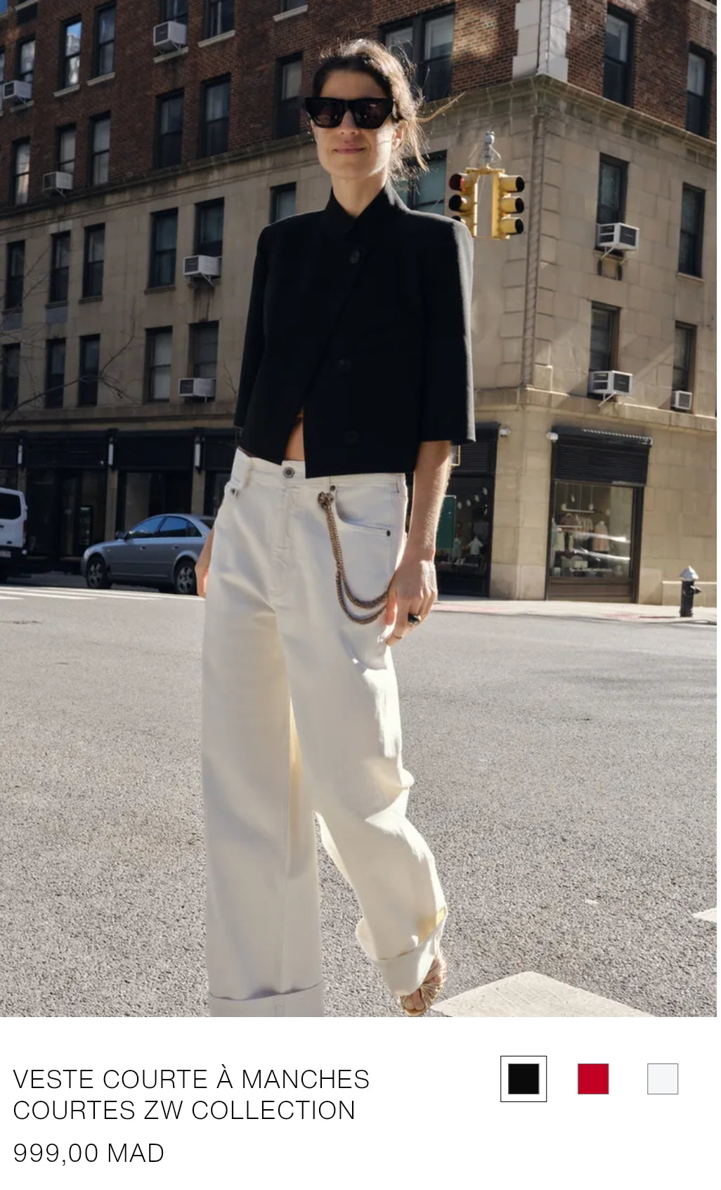 VESTE COURTE À MANCHES COURTES ZW COLLECTION