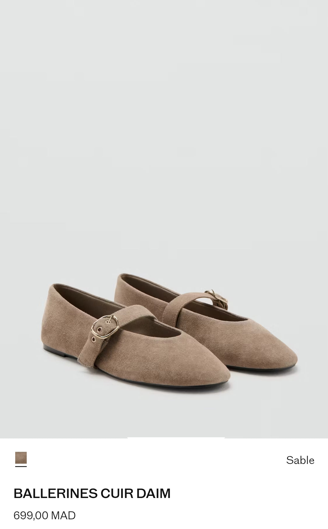 BALLERINES EN DAIM