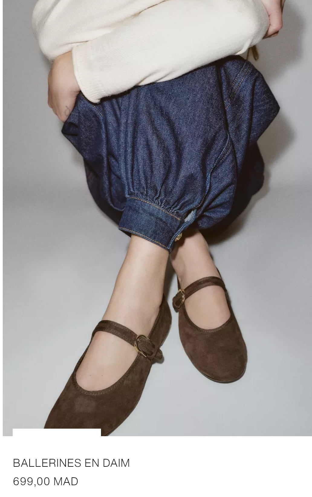 BALLERINES EN DAIM
