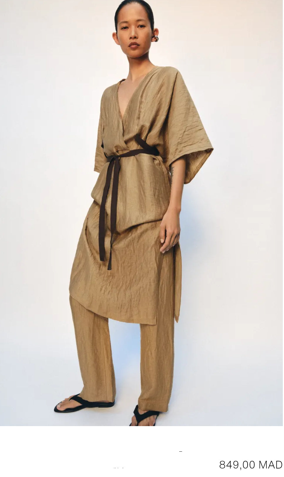 PANTALON EN MÉLANGE DE LIN ZW COLLECTION