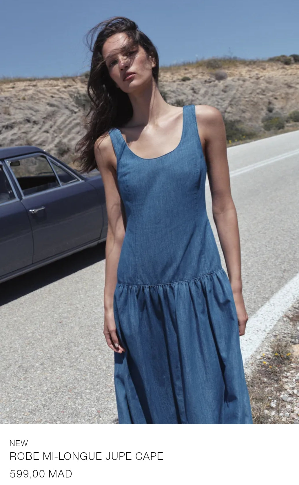 ROBE MI-LONGUE JUPE CAPE