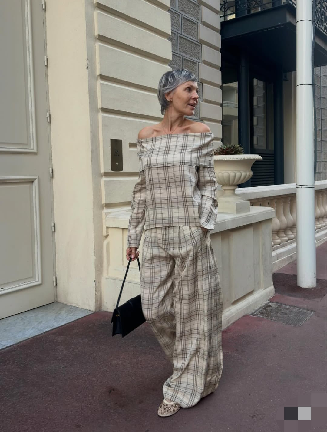 PANTALON À CARREAUX ZW COLLECTION