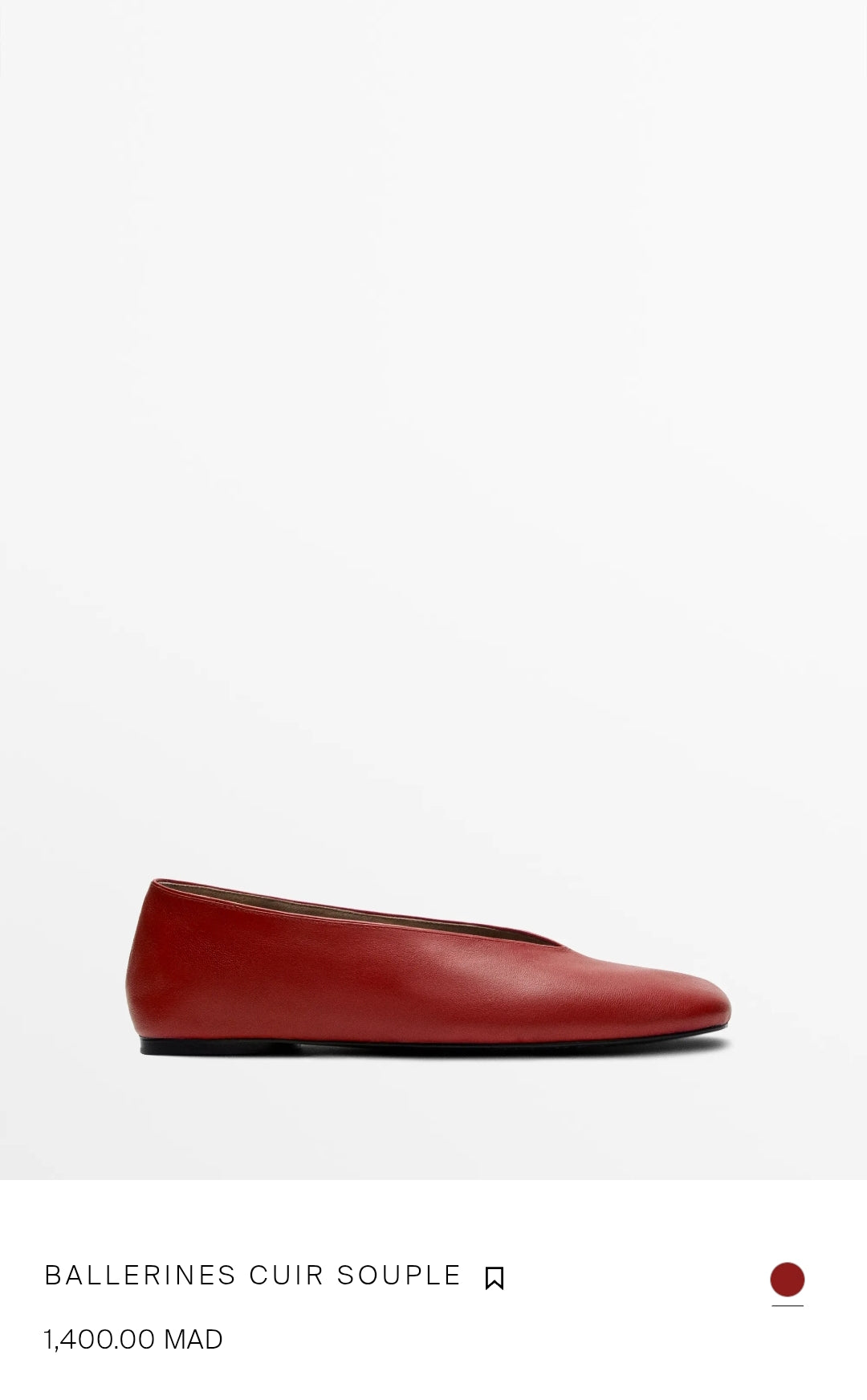 BALLERINES CUIR SOUPLE
