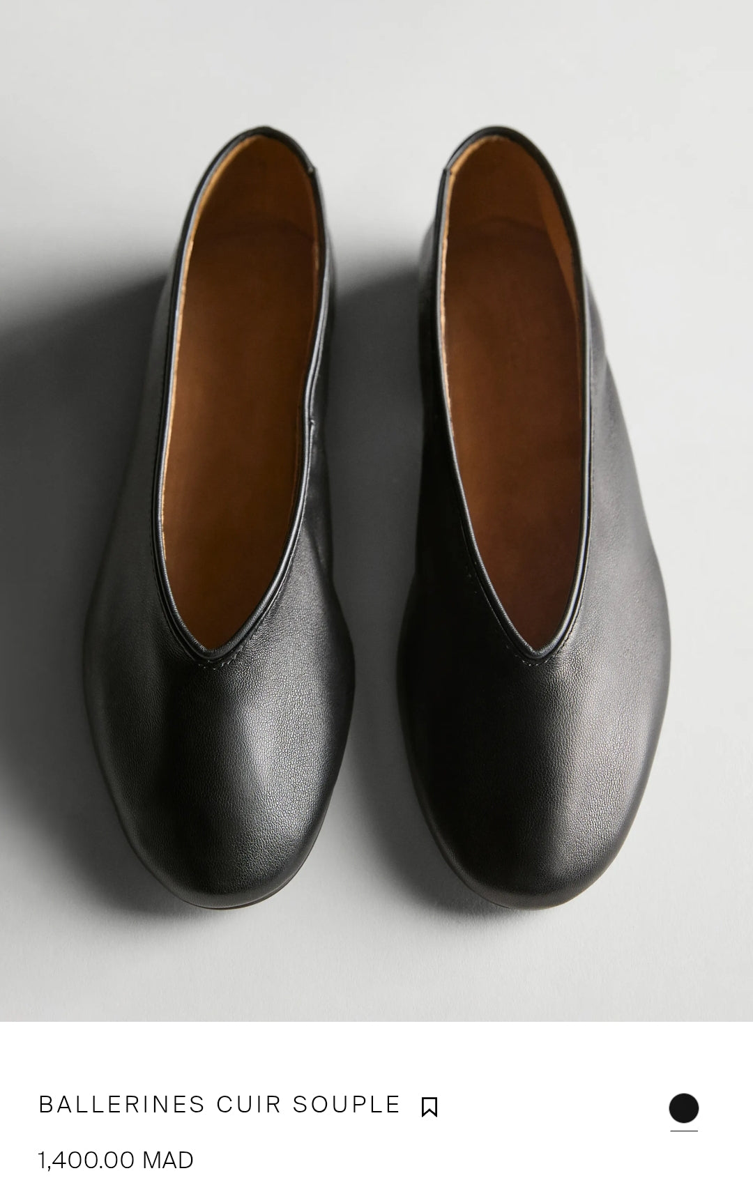 BALLERINES CUIR SOUPLE
