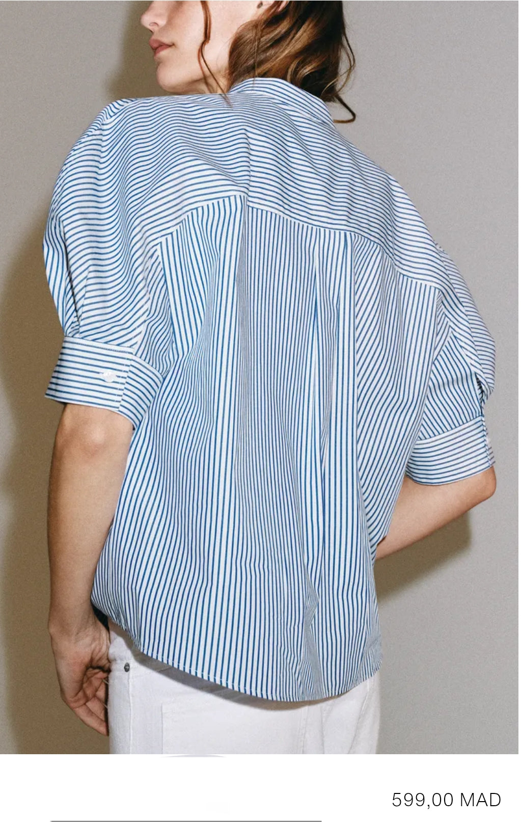 CHEMISE EN POPELINE À BOUTONS ZW COLLECTION