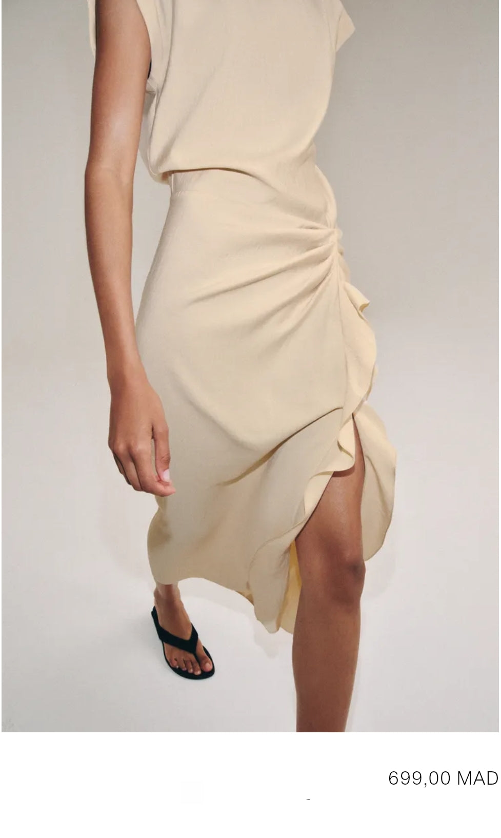 ROBE MI-LONGUE À VOLANTS ZW COLLECTION