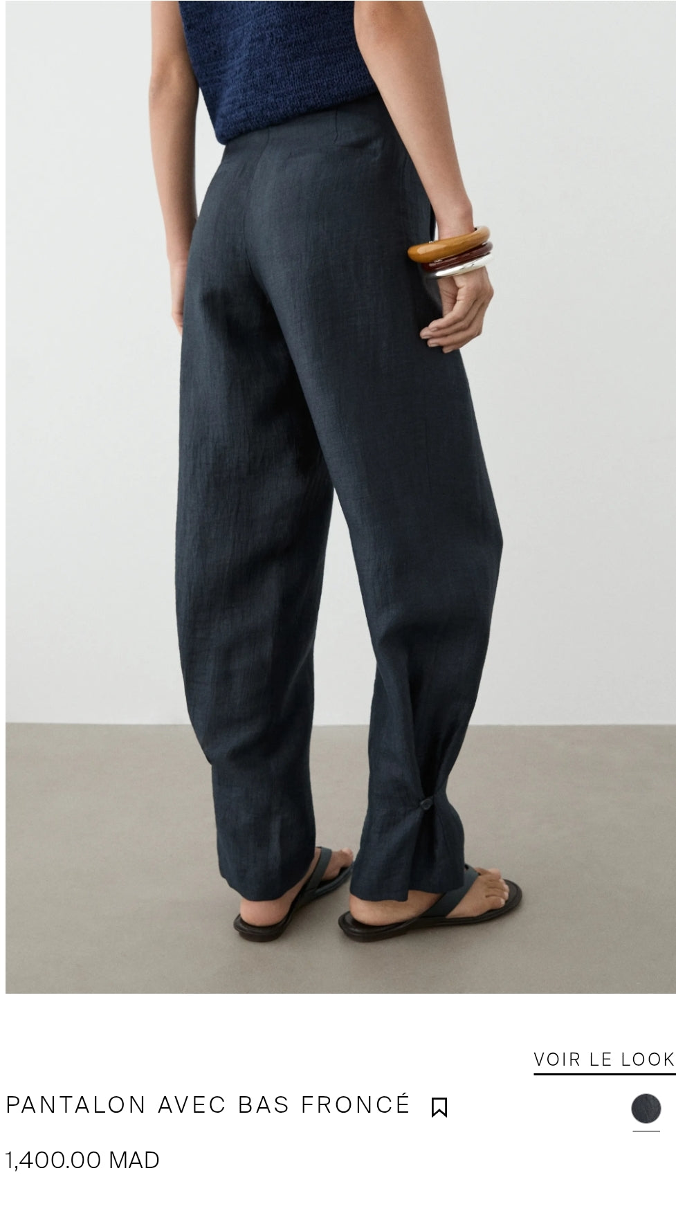 PANTALON AVEC BAS FRONCÉ