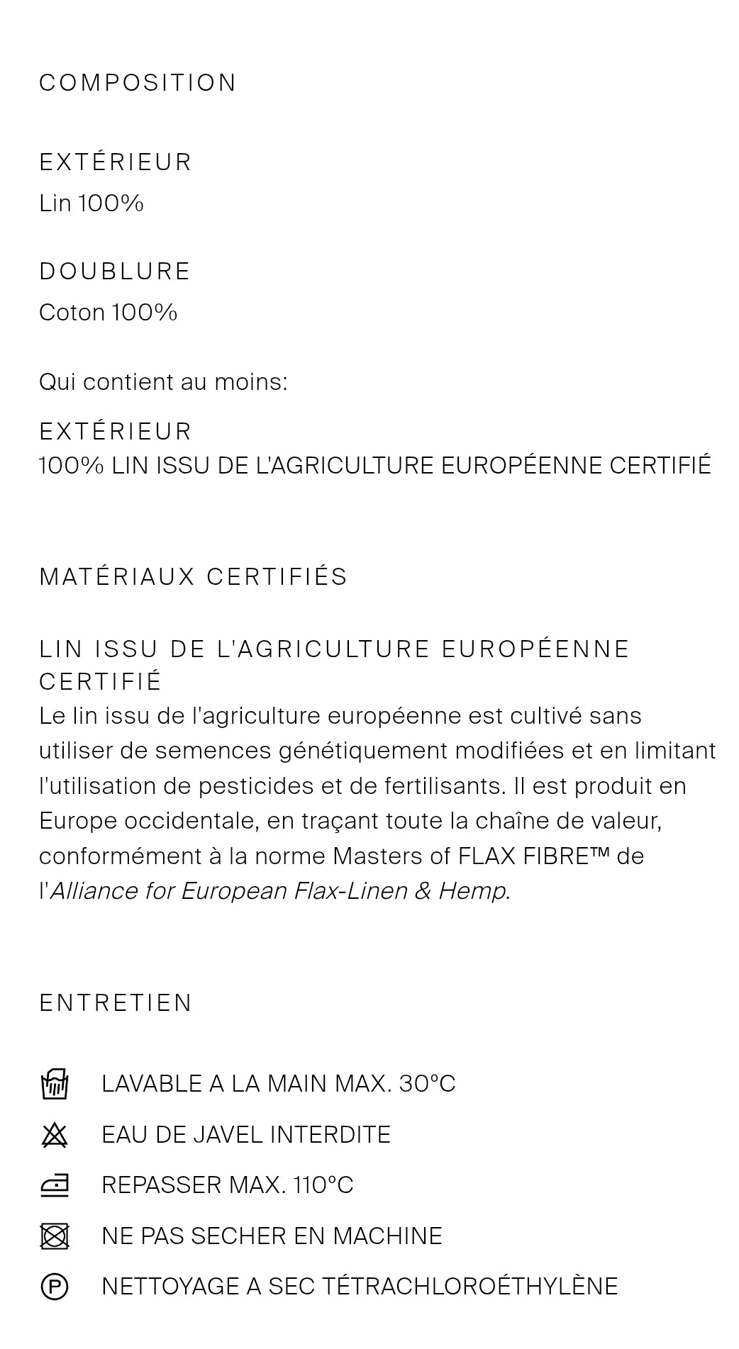 ENSEMBLE VESTE SANS MANCHES CROISÉE À NOUER  100 % LIN | PANTALON FLUIDE À BOUCLES