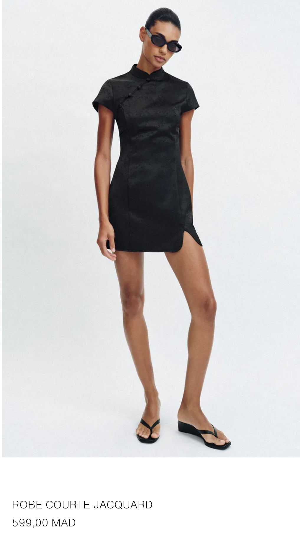 ROBE COURTE JACQUARD