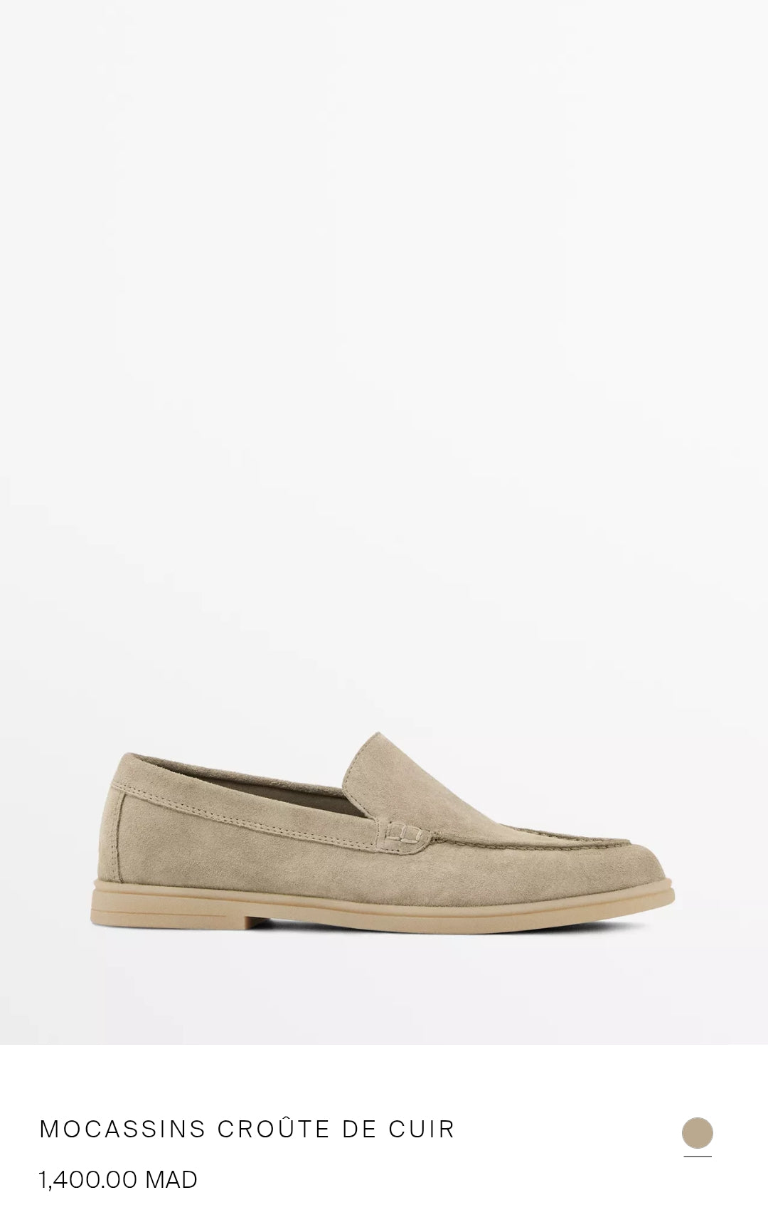 MOCASSINS CROÛTE DE CUIR FEMMES