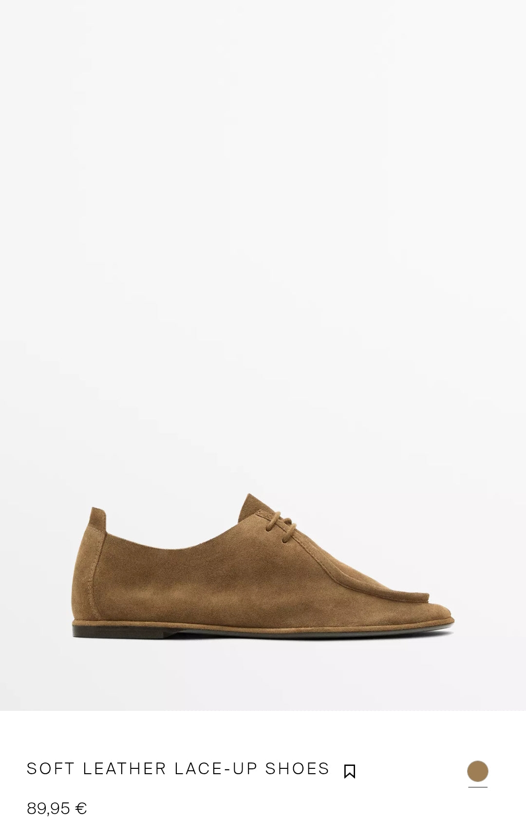 CHAUSSURES SOFT EN CUIR À LACETS