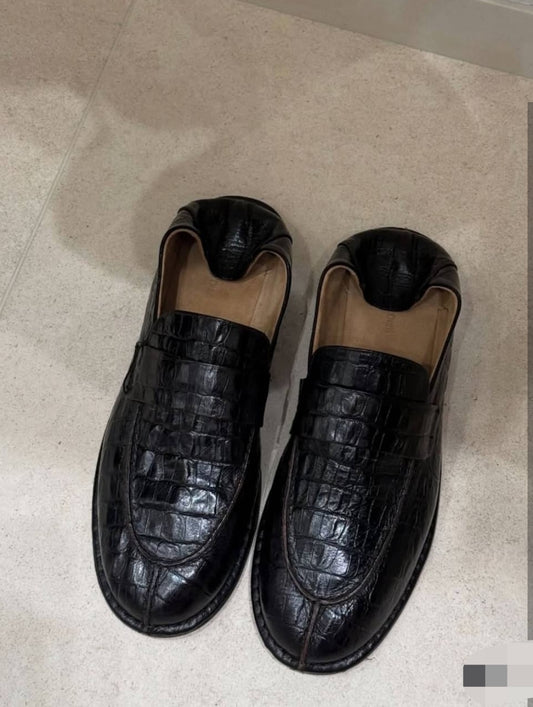 MOCASSINS EFFET CROCO