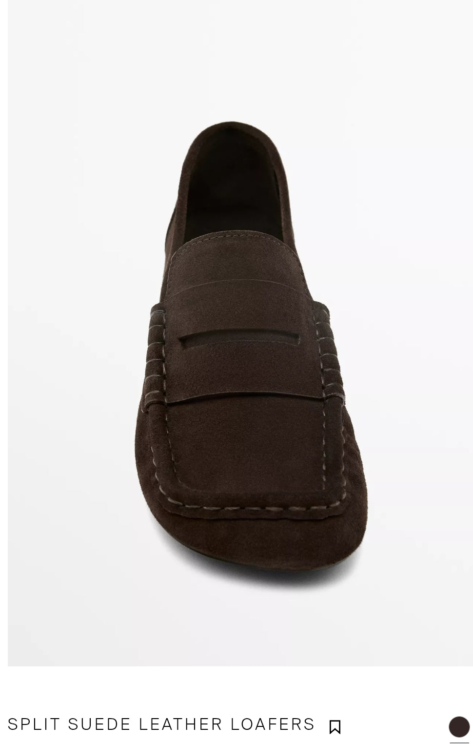 SPLIT SUEDE LEATHER LOAFERS