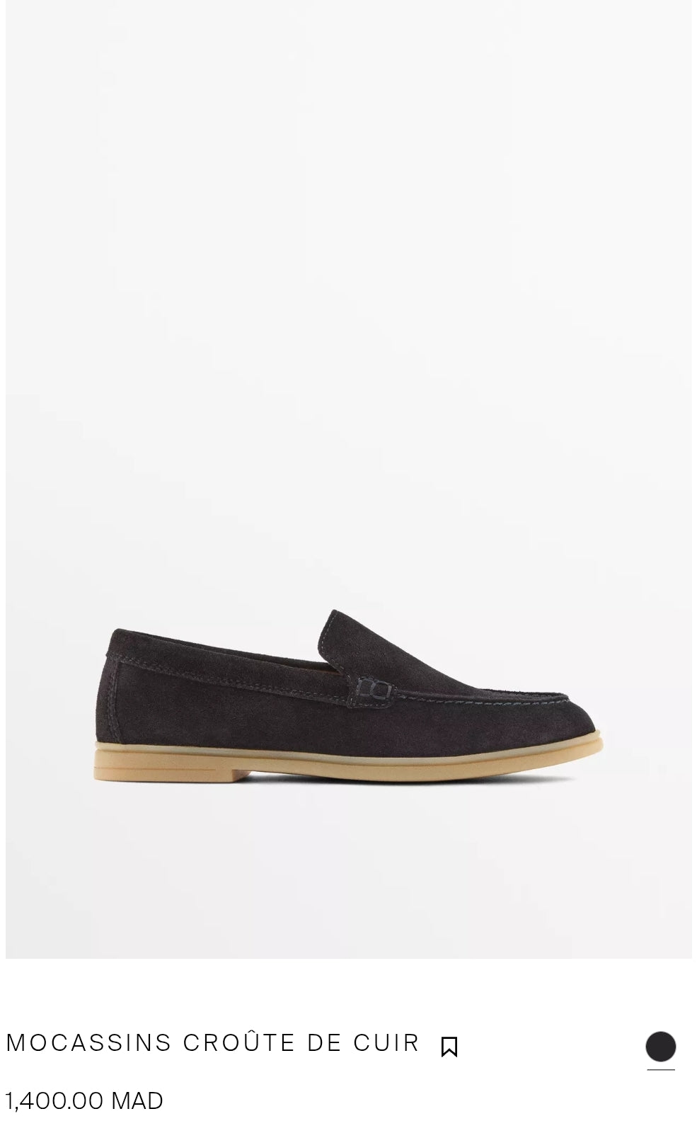 MOCASSINS CROÛTE DE CUIR FEMMES AVEC BOITE