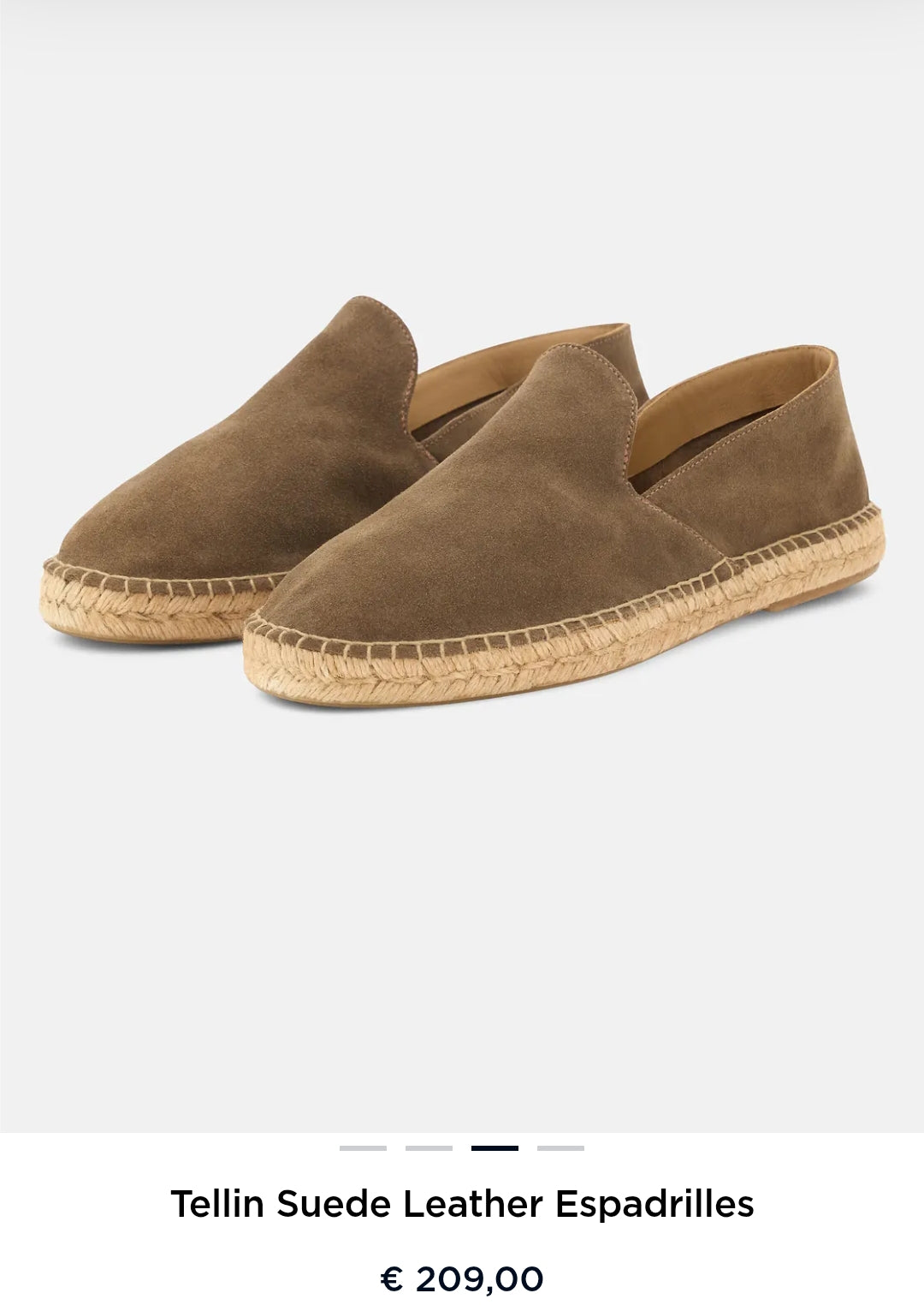 ESPADRILLES TELLIN EN CUIR SUÉDÉ