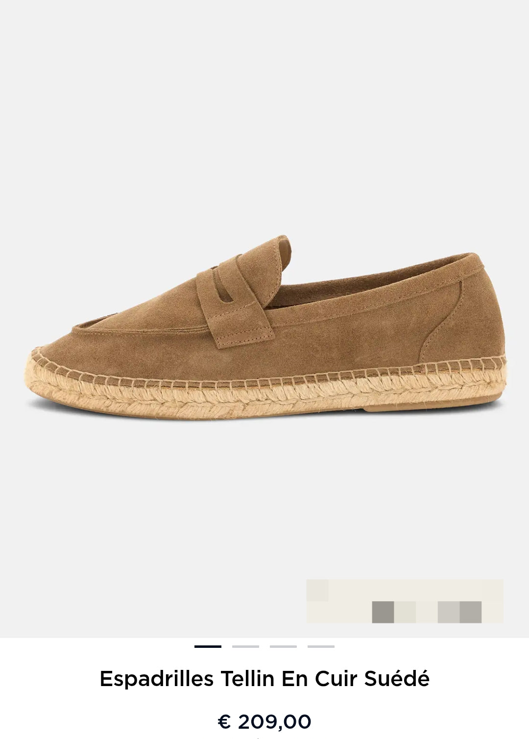 ESPADRILLES TELLIN EN CUIR SUÉDÉ