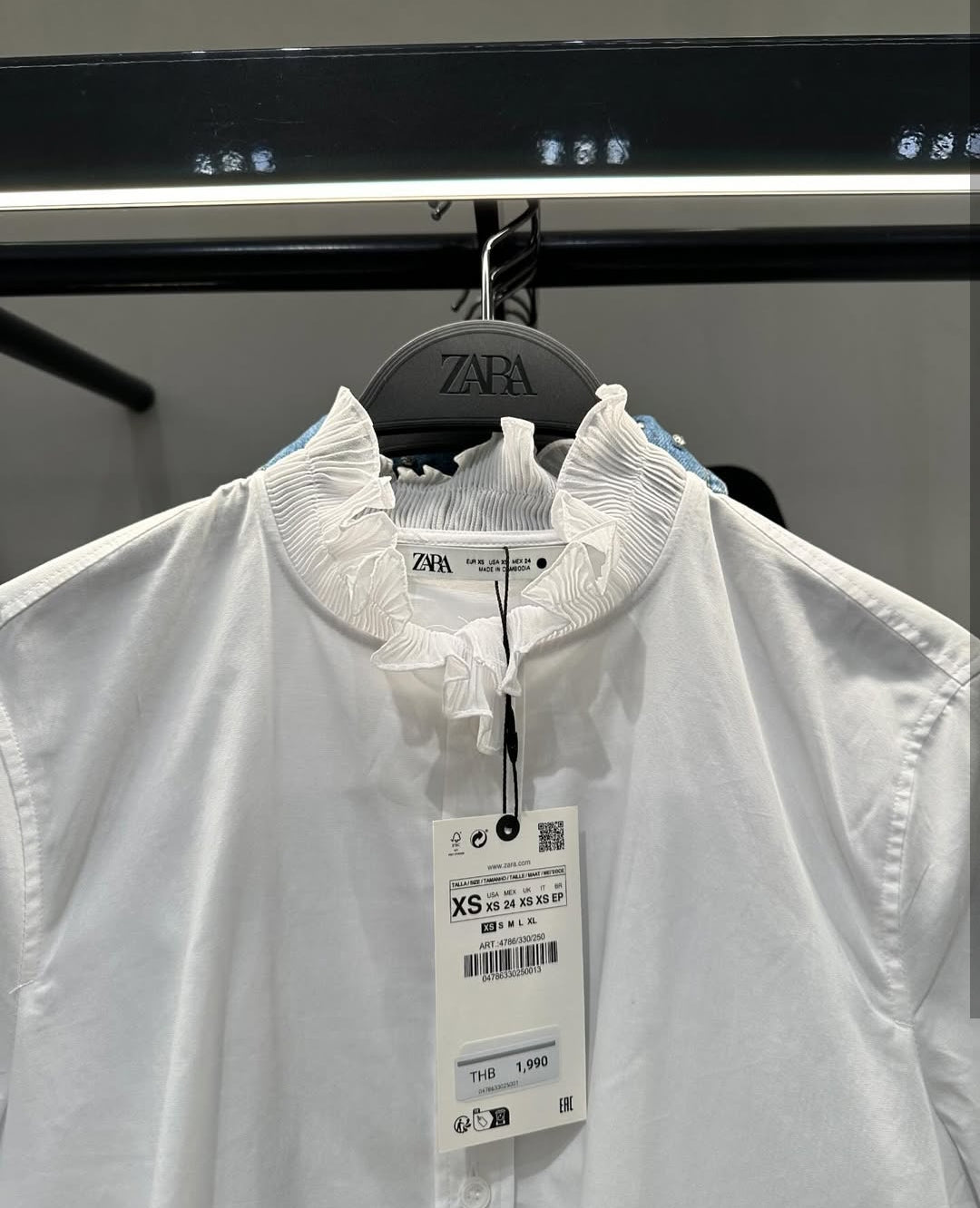 CHEMISE À COL VOLONTÉ ZW COLLECTION