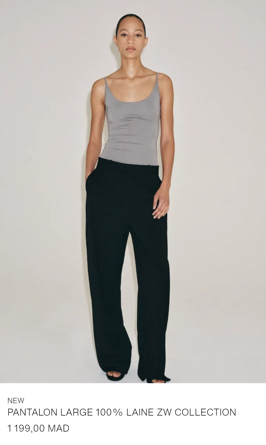 PANTALON LARGE 100% LAINE ZW COLLECTION