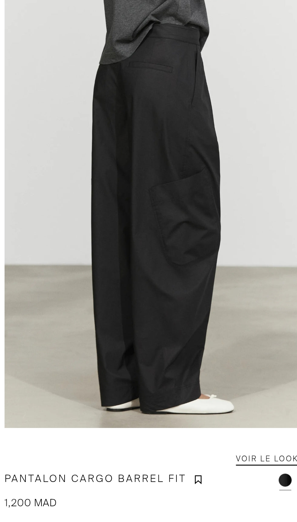 PANTALON CARGO BARREL FIT