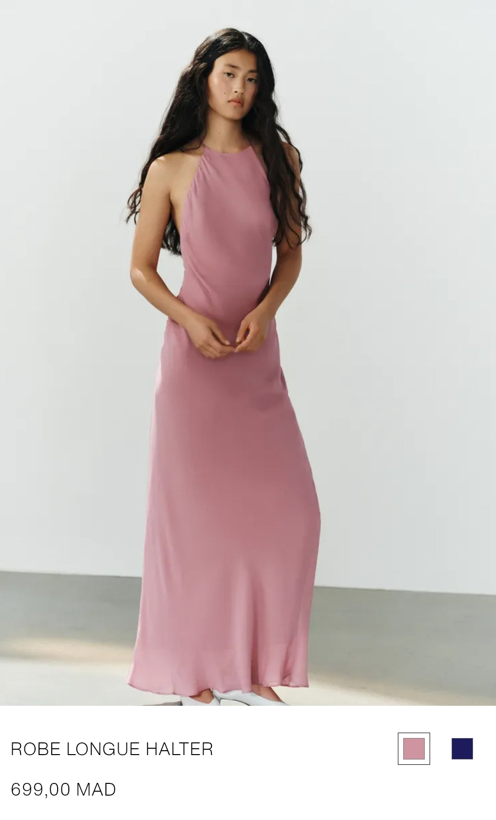ROBE LONGUE HALTER