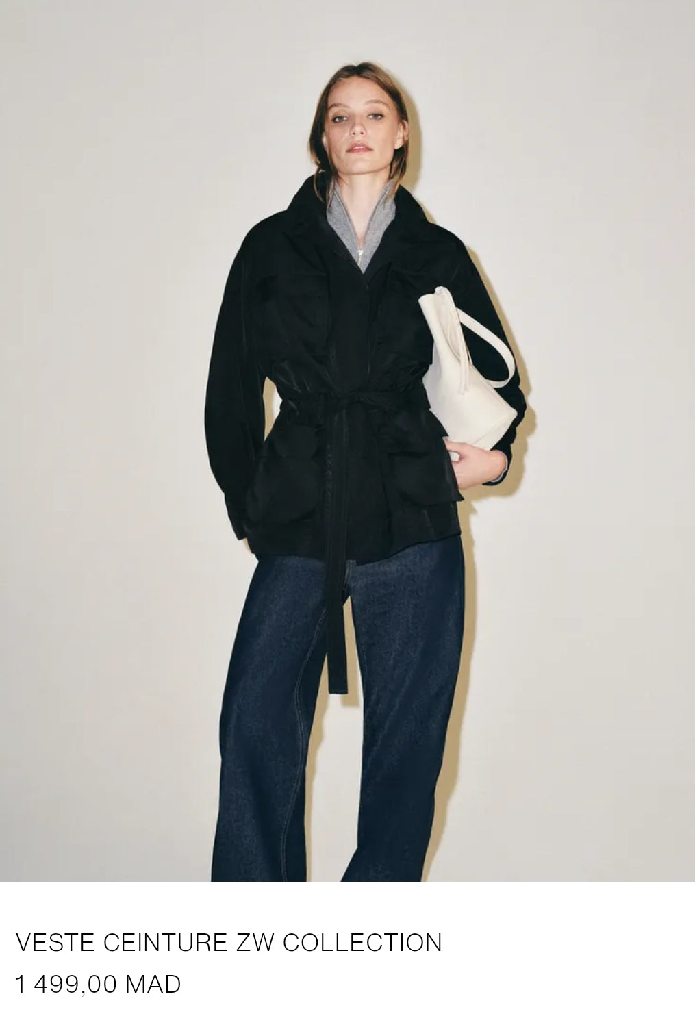 VESTE CEINTURE ZW COLLECTION