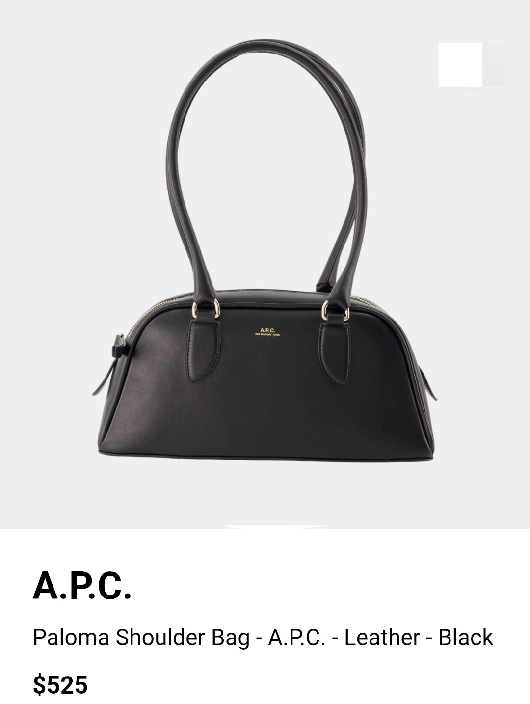 A.P.C. PALOMA SHOULDER BAG LEATHER