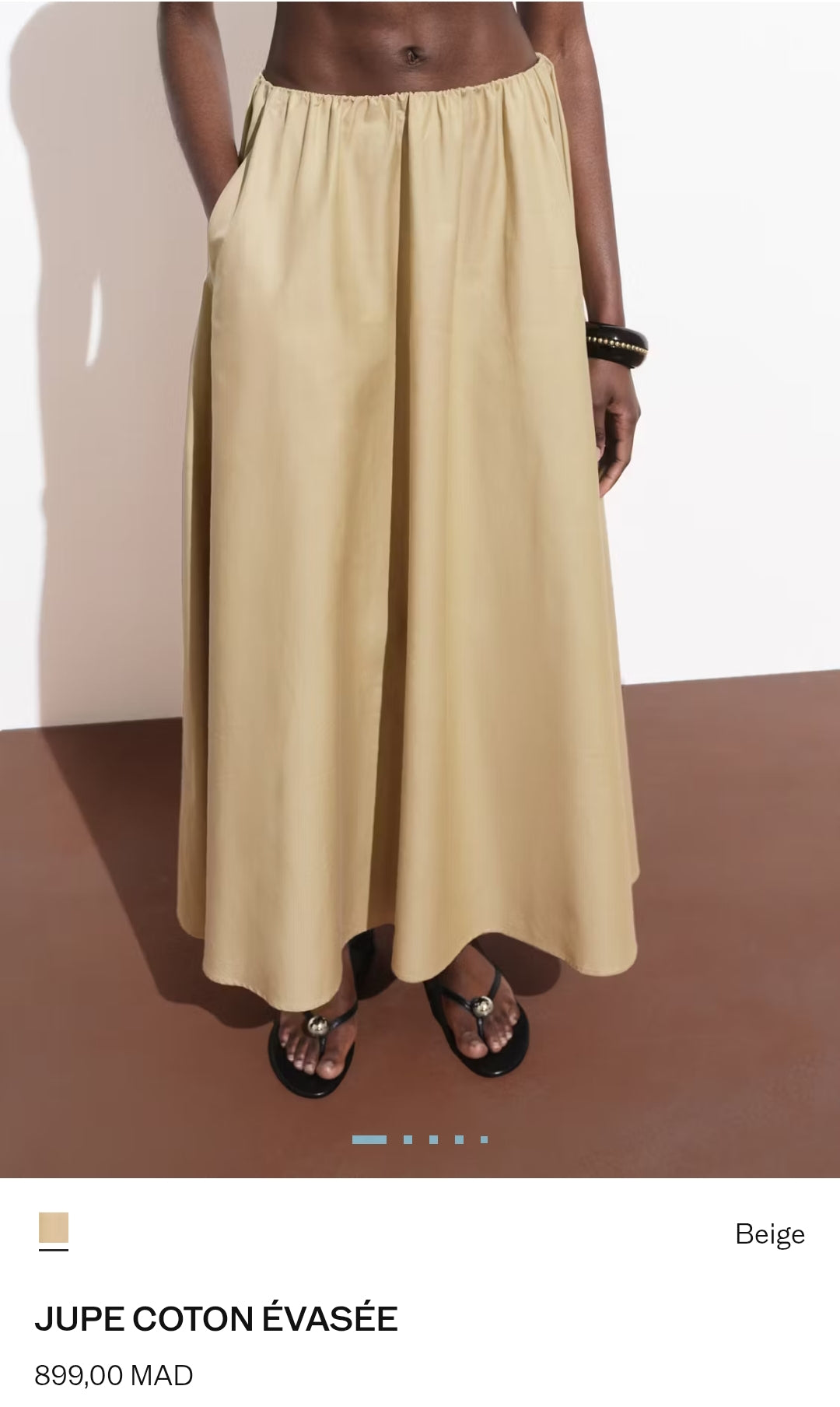 JUPE COTON ÉVASÉE MANGO