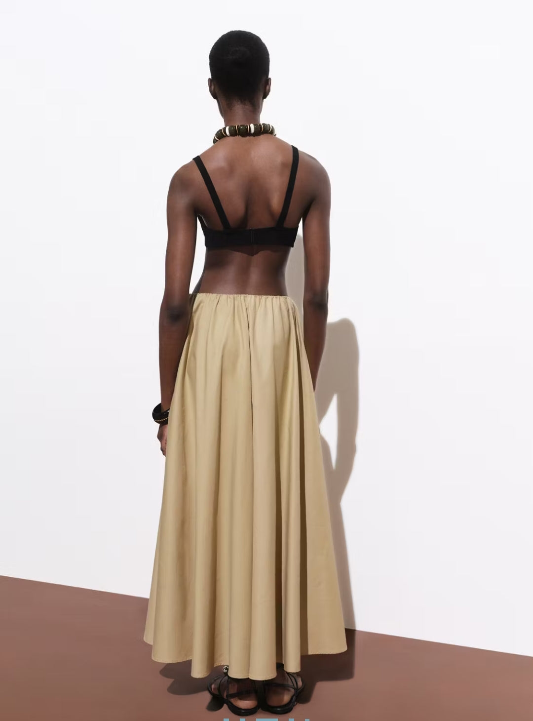 JUPE COTON ÉVASÉE MANGO